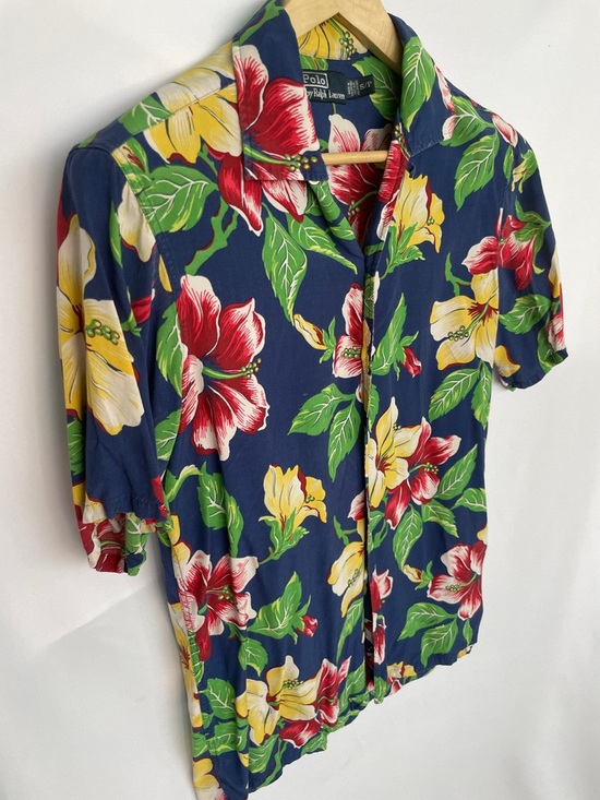 Ralph Lauren Other - Polo Ralph Lauren Navy Tropical Floral Button-Up Shirt Size S